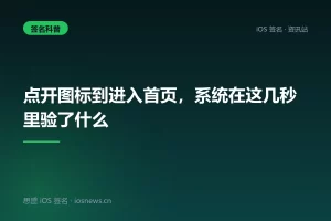 点开图标到进入首页，系统在这几秒里验了什么