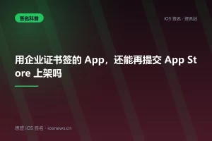 用企业证书签的 App，还能再提交 App Store 上架吗